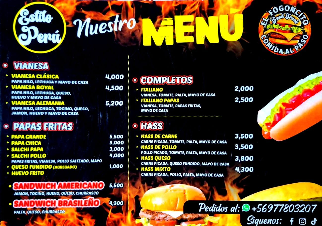 Menú parte 1