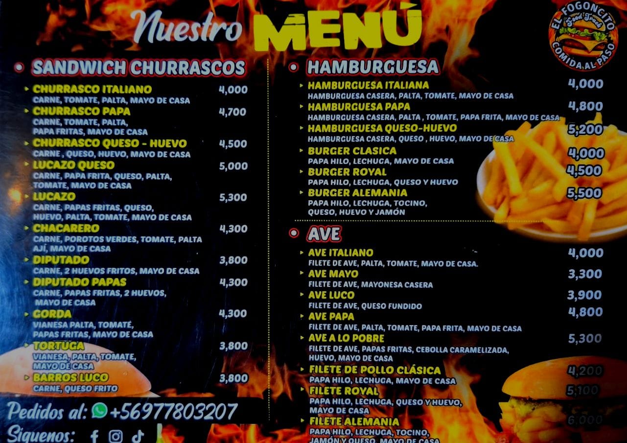 Menú parte 2